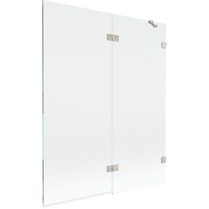 MEXEN/S - Lunar vaňová zástena 2-krídlová pravá 140 x 150, transparent, nikel kartáčovaný 897-140-100-97-00-P vyobraziť