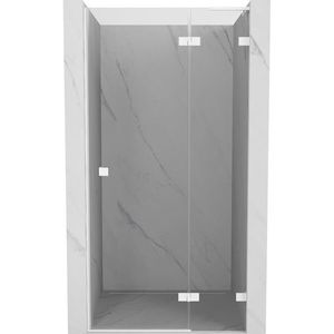 MEXEN/S - Lunar L sprchové dvere krídlové pravé 110, transparent, biela 834L-110-000-20-00-P vyobraziť