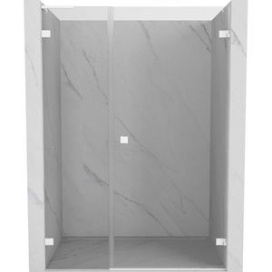 MEXEN/S - Lunar-B L sprchové dvere krídlové pravé 115, transparent, biela 832SL-115-050-20-00-P vyobraziť