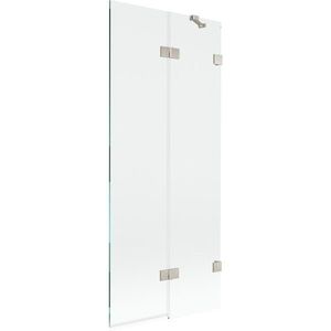 MEXEN/S - Lunar vaňová zástena 2-krídlová pravá 80 x 150, transparent, nikel kartáčovaný 897-080-100-97-00-P vyobraziť