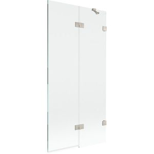 MEXEN/S - Lunar vaňová zástena 2-krídlová pravá 90 x 150, transparent, nikel kartáčovaný 897-090-100-97-00-P vyobraziť