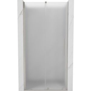 MEXEN/S - Velár posuvné sprchové dvere 90, dekor, nikel kartáčovaný 871-090-000-31-97 vyobraziť