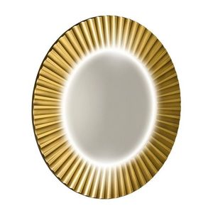 SAPHO - PRIDE STRIP guľaté zrkadlo s LED osvetlením v ráme, priemer 75cm, zlato PD750 vyobraziť