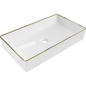 MEXEN - Nadia umývadlo na dosku 62 x 35, biela/zlatý rantl 21616005 vyobraziť