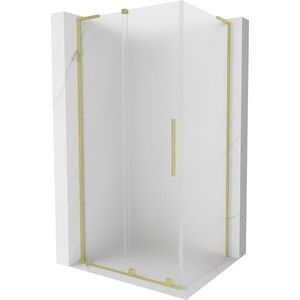 MEXEN/S - Velar L sprchovací kút, posuvné dvere 100 x 120, dekor, zlato kartáčovaná 871-100-120-33-55 vyobraziť