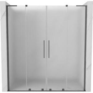 MEXEN/S - Velar L Duo posuvné sprchové dvere 200, dekor, grafit metal 871-200-003-32-95 vyobraziť