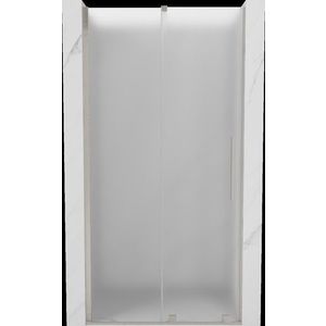 MEXEN/S - Velár posuvné sprchové dvere 100, dekor, nikel kartáčovaný 871-100-000-31-97 vyobraziť