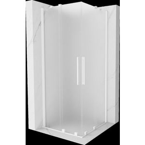 MEXEN/S - Velar Duo sprchovací kút, posuvné dvere 100 x 100, dekor, biela 871-100-100-32-20 vyobraziť