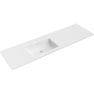MEXEN - Otis umývadlo zapustené do dosky ľavá 161 x 46, 5, biela mat 25181601L vyobraziť
