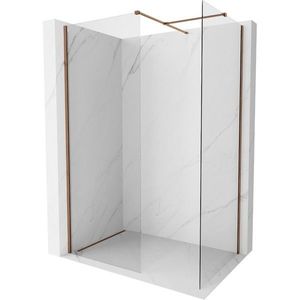 MEXEN/S - Kyoto-X Sprchová zástena WALK-IN 100 x 90, transparent 10 mm, ružové zlato 800-100-202-60-00-090-X vyobraziť