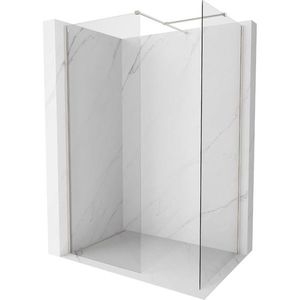 MEXEN/S - Kyoto-X Sprchová zástena WALK-IN 100 x 90, transparent 10 mm, nikel kartáčovaný 800-100-202-97-00-090-X vyobraziť