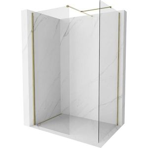 MEXEN/S - Kyoto-X Sprchová zástena WALK-IN 120 x 120, transparent 10 mm, zlato 800-120-202-50-00-120-X vyobraziť