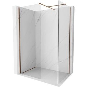 MEXEN/S - Kyoto-X Sprchová zástena WALK-IN 120 x 120, transparent 10 mm, ružové zlato 800-120-202-60-00-120-X vyobraziť