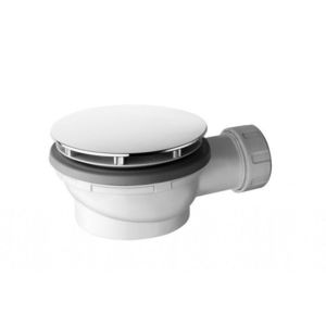 GSI - Vaničkový sifón, Ø otvoru 90, DN40, nízky, krytka biela PILCSR11 vyobraziť