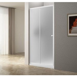 AQUALINE - UGGA posuvné sprchové dvere 1200, Brick sklo, biela AWS120 vyobraziť