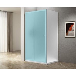 AQUALINE - UGGA bočná stena, 900, sklo Brick, biela AWP90 vyobraziť