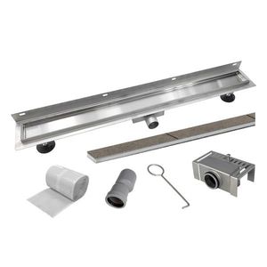 Mereo Odtokový sprchový žľab k stene 70 cm, vr. roštu TILE CZ181 vyobraziť