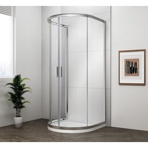 POLYSAN - EASY polkruhová sprchová zástena 900x900, číre sklo EL4615 vyobraziť