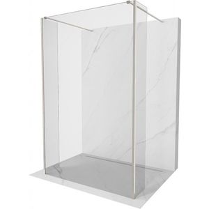 MEXEN/S - Kioto Sprchová zástena WALK-IN voľne stojaca 95 x 30 x 30, transparent, nikel kartáčovaná 800-095-030-222-97-00-030 vyobraziť
