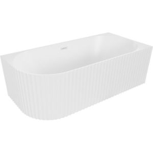 MEXEN/S - Gia voľne stojaca rohová vaňa reliéf pravá 170 x 80, biela mat, sifón a prepad biela 52701708001P-20 vyobraziť