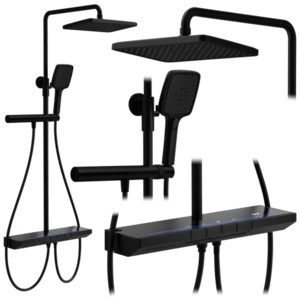 REA REA - Sprchový set s termostatom Pedro Black REA-P0897 vyobraziť