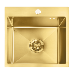 REA REA - Oceľový drez Leo 40 BRUSH GOLD ZLE-06001 vyobraziť