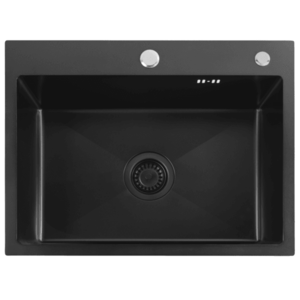 REA REA - Oceľový drez Liam Black ZLE-06008 vyobraziť