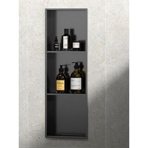 SAPHO - DENBO zapustená polica do obkladu, 270x810, nerezová ocel, gun metal 1301-27B vyobraziť