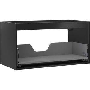 MEXEN - Box-A skrinka pre umývadlo 90, 1 šuplík, čierna mat 91AX0-0900-470-1-71 vyobraziť