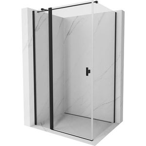 MEXEN/S - Mist T sprchovací kút dvere krídlové 80 x 120, transparent, čierna 8A4T-080-120-70-00 vyobraziť