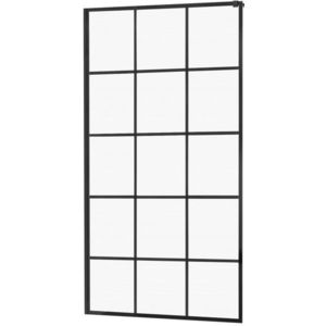 MEXEN - KIOTO walk-in 80x200 cm 8mm čierne vzor samostatné sklo 800-080-000-00-77 vyobraziť
