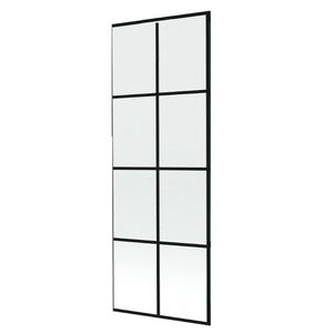 MEXEN - NEXT sklo k vaňovej zástene 100x150 fix 6mm, čierny dekor 895-100-000-00-77 vyobraziť