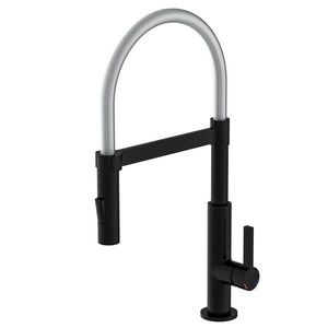 Eisl Eisl - Drezová stojánková batéria s výsuvnou spŕškou MIAMI čierna matná / chróm (79146) 79146 vyobraziť