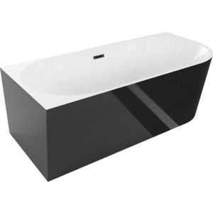 MEXEN - Mia voľne stojaca vaňa ľavá 150 x 75, biela/čierna bez krytky prepadu a zátky 52691507575L-SS vyobraziť