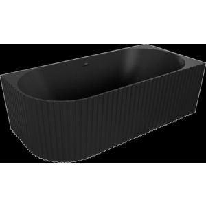 MEXEN - Gia voľne stojaca rohová vaňa reliéf pravá 150 x 75, čierna mat bez krytky prepadu a zátky 52701507571P-SS vyobraziť