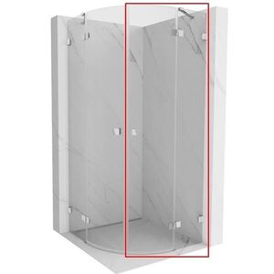 MEXEN - LUNAR (M+L) sklo 80x200 cm 8 mm, štvrťkruh, transparentné, pravé 833-080-000-00-00-P vyobraziť