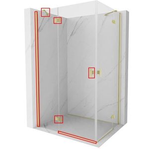 MEXEN - MIST montážna sada pre 8A5, zlatá kartáčovaná, ľavá 8A5-55-L vyobraziť