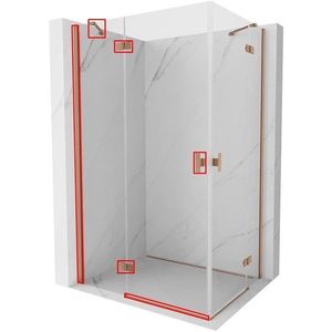 MEXEN - MIST montážna sada pre 8A5, meď kartáčovaná, ľavá 8A5-65-L vyobraziť