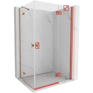 MEXEN - MIST montážna sada pre 8A5, meď kartáčovaná, pravá 8A5-65-P vyobraziť