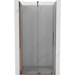 MEXEN/S - Velár posuvné sprchové dvere 70, transparent, ružové zlato 871-070-000-01-60 vyobraziť