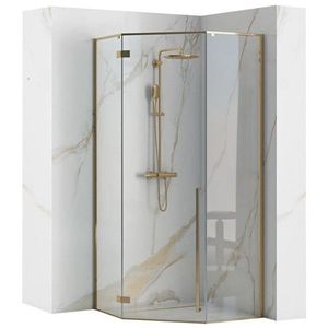 REA - Sprchovací kút DIAMOND 100x100 zlatá REA-K6616 vyobraziť