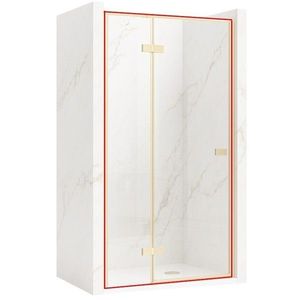 REA - Sprchové dvere bez stenového profilu ATLAS brúsené zlato 90 L REA-K4670 vyobraziť