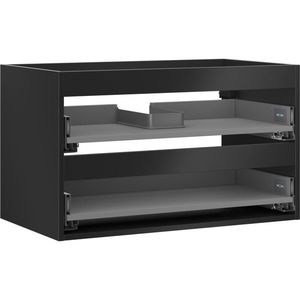 MEXEN - Box-A skrinka pre umývadlo 80, 2 zásuvky, čierna mat 91AX0-0800-470-2-71 vyobraziť