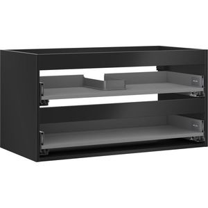 MEXEN - Box-A skrinka pre umývadlo 90, 2 zásuvky, čierna mat 91AX0-0900-470-2-71 vyobraziť