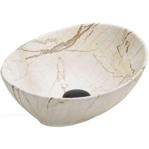 MEXEN - Elza umývadlo na dosku 40 x 33, beżowa kamień 21014095 vyobraziť