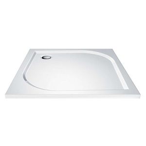 Mereo Štvorcová sprchová vanička, 80x80x3 cm, bez nožičiek, liaty mramor CV41M vyobraziť