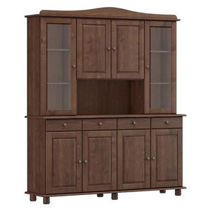 Príborník s nadstavcom 4 dvere RUBI tmavo hnedá vyobraziť