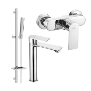 MEXEN/S - Royo DQ72 Set umývadlové a sprchová batéria s príslušenstvom, chróm 72214DQ72-00 vyobraziť