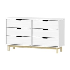 Komoda 3+3 zásuvky BONITO 2 biely lak vyobraziť