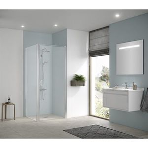 Kermi kyvné dvere Cada XS 1KR 0900x2000 875-900 STR.LESK číre+Clean CK1KR09020VPK vyobraziť